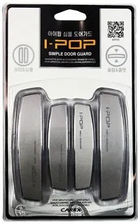 I-POP Plastic Car Door Guard (Silver, Pack of 4, Hyundai, NA)-thumb1