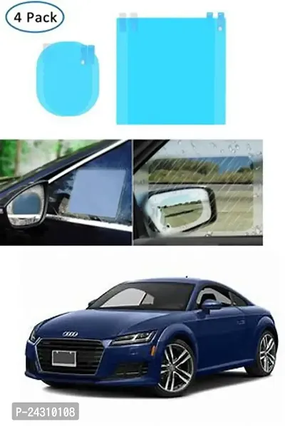 FKOK Car Side View Mirror Waterproof Anti-Fog Film For Trax Car Mirror Rain Blocker (Blue)