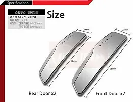 Shootera Plastic Car Door Guard (Black, Pack of 4, Opel, HM, Mahindra, Tata, Renault, Hyundai, Ford, Honda, Skoda, Maruti, Nexon, E250, Innova, Paceman, Hummer H2, Accent, Corolla)-thumb1