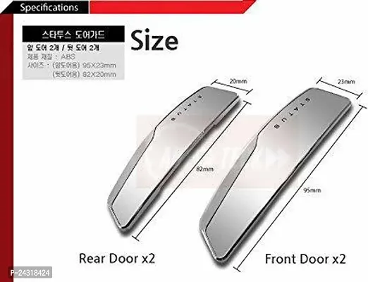 Shootera Plastic Car Door Guard (Black, Pack of 4, Opel, HM, Mahindra, Tata, Renault, Hyundai, Ford, Honda, Skoda, Maruti, Nexon, E250, Innova, Paceman, Hummer H2, Accent, Corolla)-thumb2