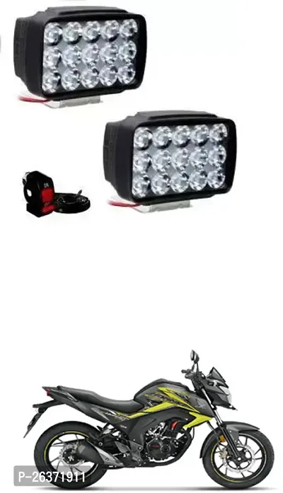 Etradezone Bike 15 Led Light (Pack-2, With Switch) For Honda CB Hornet 160R-thumb0