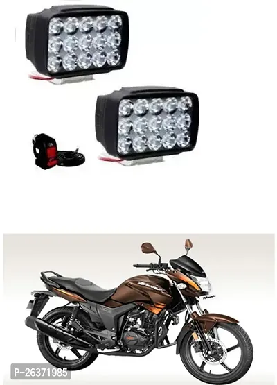 Etradezone Bike 15 Led Light (Pack-2, With Switch) For Hero Hunk-thumb0