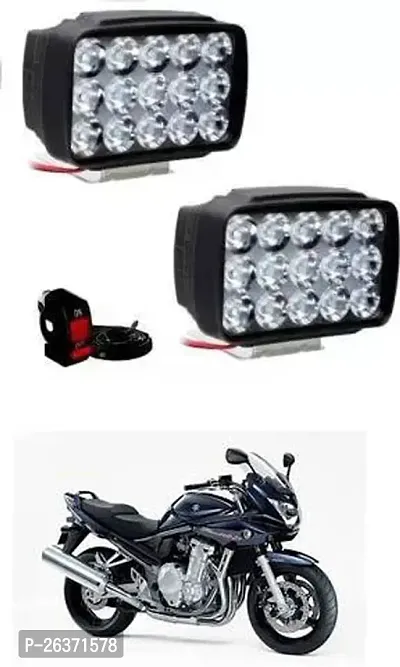 Etradezone Bike 15 Led Light (Pack-2, With Switch) For Suzuki Bandit