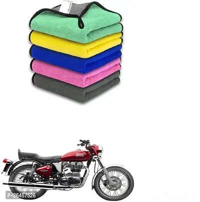 Etradezone Bike Microfiber Cloth (Pack Of 1) Multicolor For Royal Enfield Electra