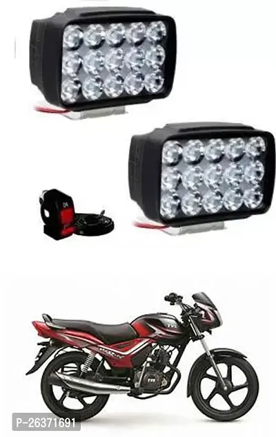 Etradezone Bike 15 Led Light (Pack-2, With Switch) For TVS Star City