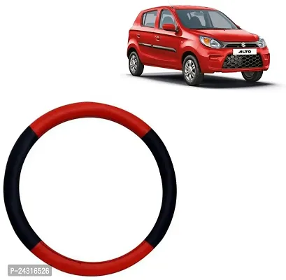 RD Universal Steering Cover For Maruti Alto (Red, Black, Leatherite)