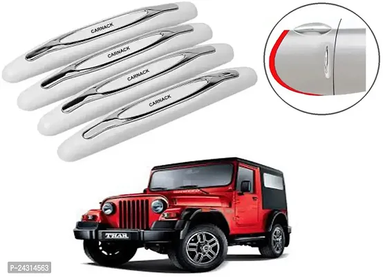 Auto E-Shopping Plastic Car Door Guard (White, Pack of Pack of 4, Mahindra, Thar)