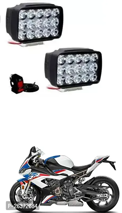 Etradezone Bike 15 Led Light (Pack-2, With Switch) For BMW S1000RR