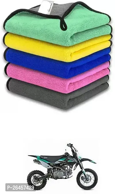 Etradezone Bike Microfiber Cloth (Pack Of 1) Multicolor For Universal For Bike SS