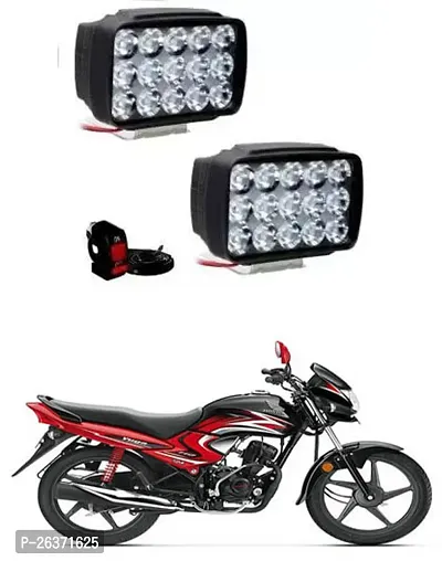 Etradezone Bike 15 Led Light (Pack-2, With Switch) For Honda Dream Yuga