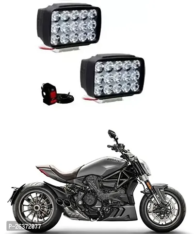 Etradezone Bike 15 Led Light (Pack-2, With Switch) For Ducati XDiavel
