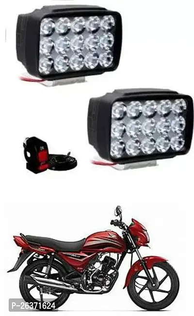 Etradezone Bike 15 Led Light (Pack-2, With Switch) For Honda Dream Neo