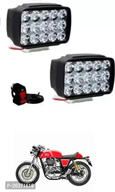 Etradezone Bike 15 Led Light (Pack-2, With Switch) For Royal Enfield Continental GT