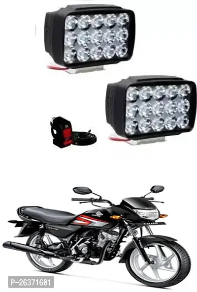 Etradezone Bike 15 Led Light (Pack-2, With Switch) For Honda CD 110 Dream