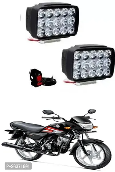 Etradezone Bike 15 Led Light (Pack-2, With Switch) For Honda CD 110 Dream-thumb0