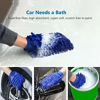 Crozier Microfiber Vehicle Washing Washing Mitt Hand Glove (Pack Of 3)-thumb2