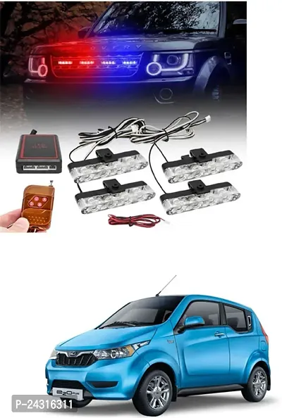 Etradezone Car 4 X4 Grill LED Police Flasher Light for Tigor Facelift Car Fancy Lights (Multicolor)