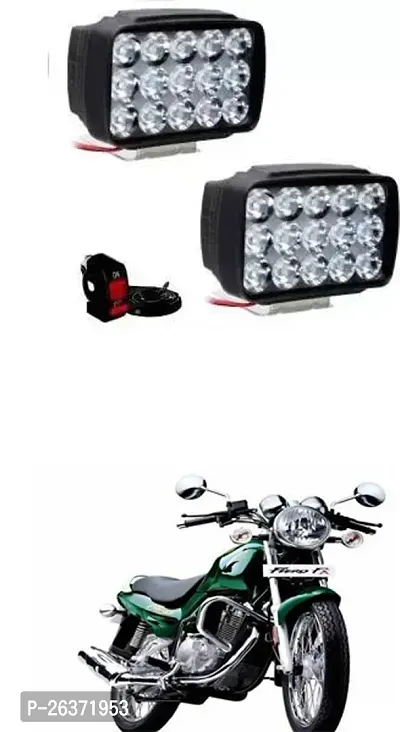 Etradezone Bike 15 Led Light (Pack-2, With Switch) For TVS Fiero FX