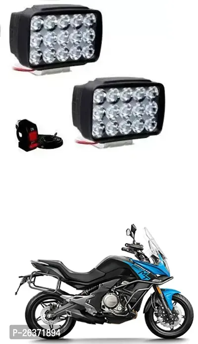 Etradezone Bike 15 Led Light (Pack-2, With Switch) For CFMoto 650MT