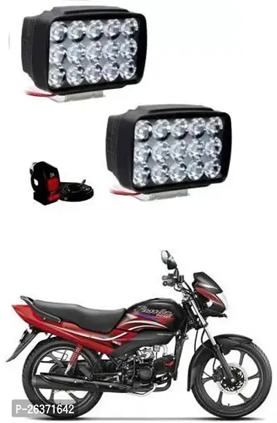 Etradezone Bike 15 Led Light (Pack-2, With Switch) For Hero Passion Pro