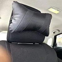 Car Black Strip Neckrest (Pack Of 2) For Toyota Altis-thumb1