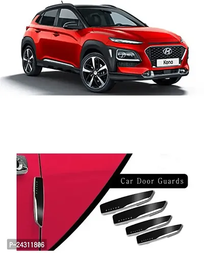 Etradezone Plastic Car Door Guard (Black, Pack of 4, Hyundai, Universal For Car)-thumb0