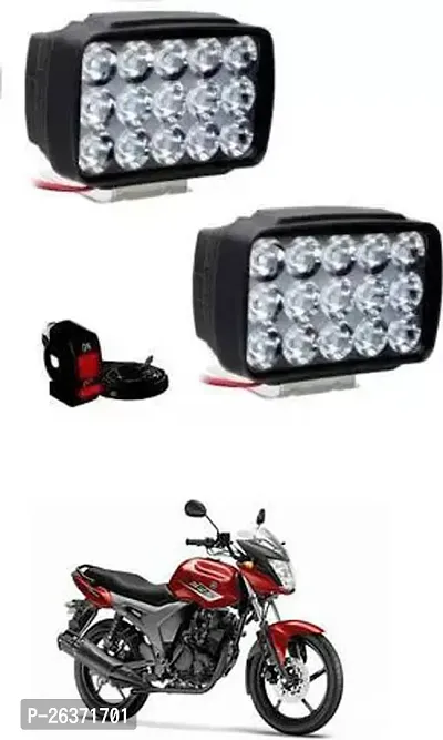 Etradezone Bike 15 Led Light (Pack-2, With Switch) For Yamaha SZ-S-thumb0