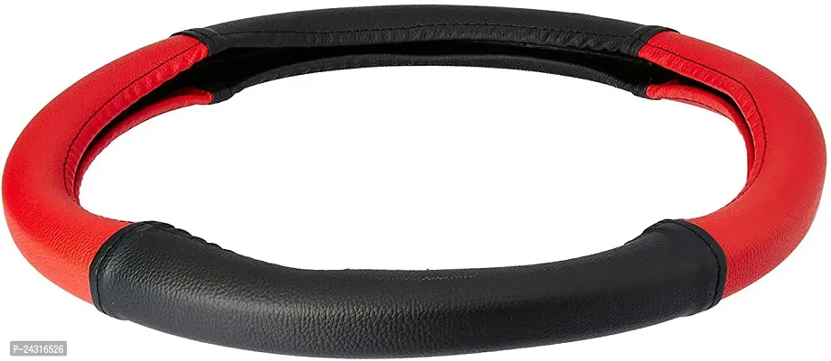 RD Universal Steering Cover For Maruti Alto (Red, Black, Leatherite)-thumb2