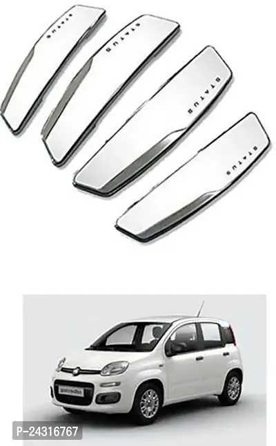 Etradezone Plastic Car Door Guard (White, Pack of 4, Fiat, Universal For Car)