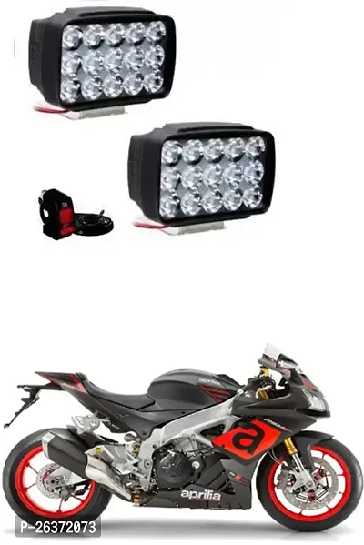 Etradezone Bike 15 Led Light (Pack-2, With Switch) For Aprilia RSV4