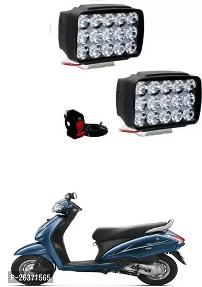 Etradezone Bike 15 Led Light (Pack-2, With Switch) For Honda Activa-thumb0