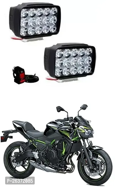 Etradezone Bike 15 Led Light (Pack-2, With Switch) For Kawasaki Z650-thumb0