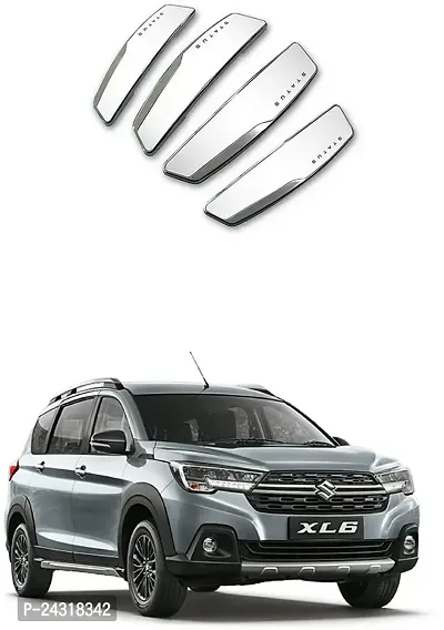 Etradezone Plastic Car Door Guard (Silver, Pack of 4 PCs For Maruti Suzuki XL 6, Maruti, Universal For Car)-thumb0