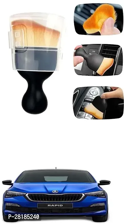 Car Interior Dust Brush,Auto Detailing Brushes,Soft Bristle Cleaning Brush,Car Detailing Brush Dusting Tool For Skoda New Rapid