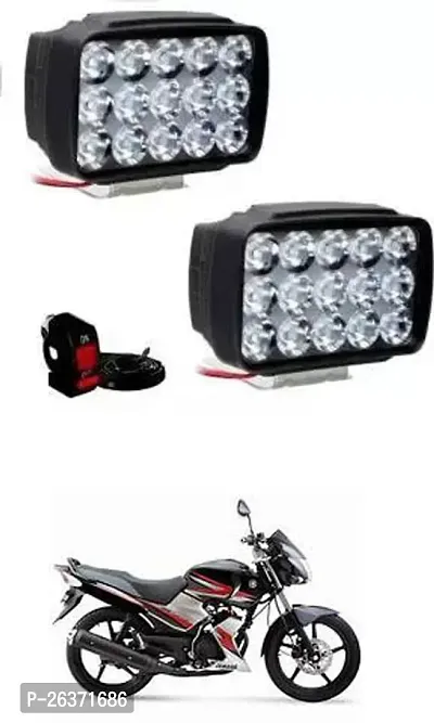 Etradezone Bike 15 Led Light (Pack-2, With Switch) For Yamaha SS 125