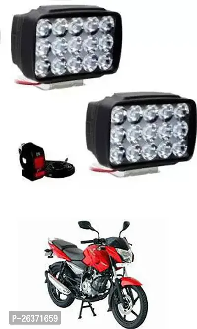 Etradezone Bike 15 Led Light (Pack-2, With Switch) For Bajaj Pulsar