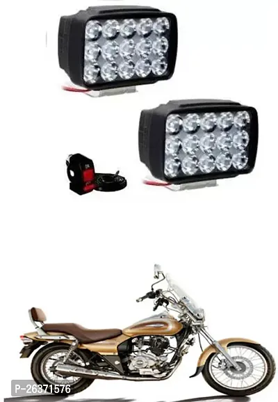 Etradezone Bike 15 Led Light (Pack-2, With Switch) For Bajaj Avenger