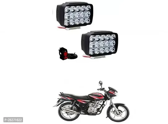 Etradezone Bike 15 Led Light (Pack-2, With Switch) For Bajaj Discover