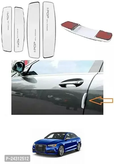 Etradezone Plastic, Silicone Car Door Guard (White, Pack of 4, Audi, S3)