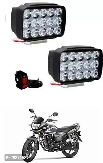 Etradezone Bike 15 Led Light (Pack-2, With Switch) For Honda CB Shine