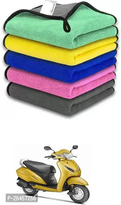 Etradezone Bike Microfiber Cloth (Pack Of 1) Multicolor For Honda Activa 5G