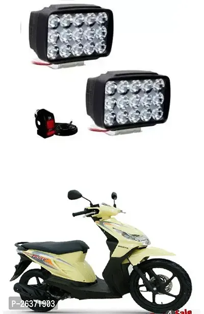 Etradezone Bike 15 Led Light (Pack-2, With Switch) For Honda Beat