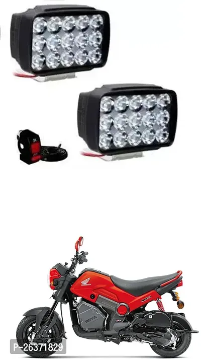 Etradezone Bike 15 Led Light (Pack-2, With Switch) For Honda Navi-thumb0