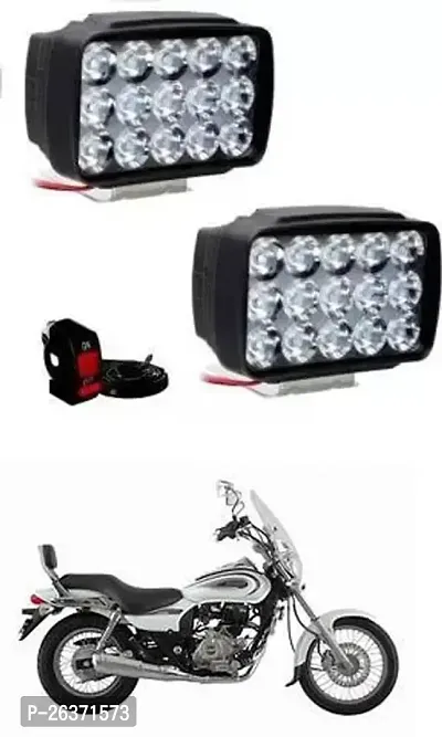 Etradezone Bike 15 Led Light (Pack-2, With Switch) For Bajaj Avenger 220 Cruise