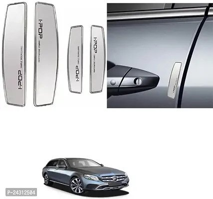 Etradezone Plastic, Silicone Car Door Guard (Silver, Pack of 4, Mercedes Benz, E220)
