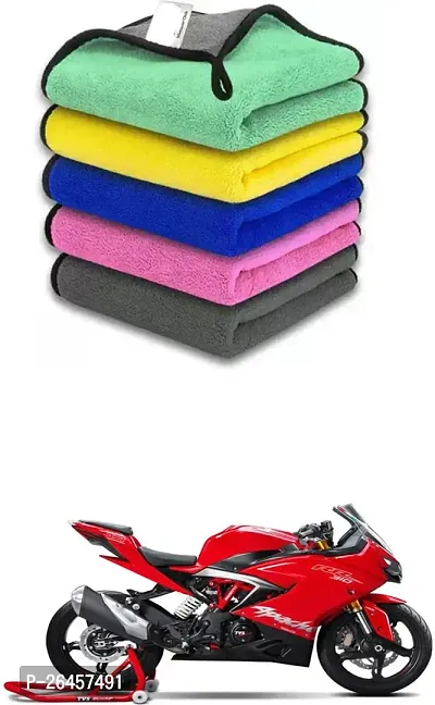 Etradezone Bike Microfiber Cloth (Pack Of 1) Multicolor For TVS Apache RR 310-thumb0