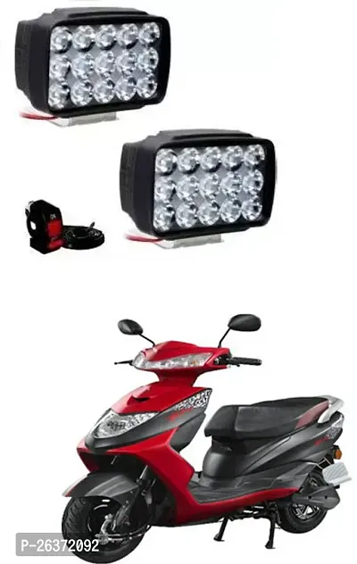 Etradezone Bike 15 Led Light (Pack-2, With Switch) For Ampere Zeal