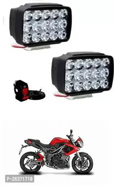 Etradezone Bike 15 Led Light (Pack-2, With Switch) For DSK Benelli TNT R-thumb0