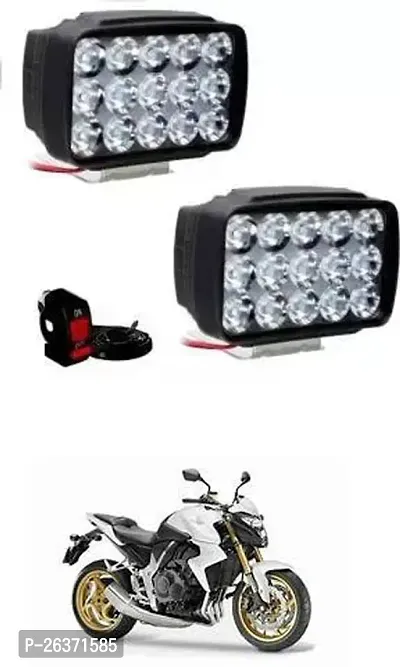 Etradezone Bike 15 Led Light (Pack-2, With Switch) For Honda CB 1000R
