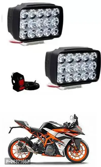 Etradezone Bike 15 Led Light (Pack-2, With Switch) For KTM RC 390